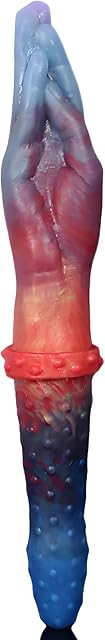 Double Headed Realistic Long Dildo G-Spot Massage Monster Sex Toys, Realistic Hand Pellet Stimulating Dual Purpose Anal Plugs Adult Sex Toys for Lesbian Gay Women Men Couples (Multicolor)
