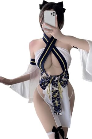 Women's cosplay sexy pajamas Chinese cheongsam Japanese geisha dance underwear