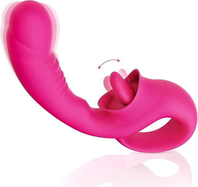 Clitoral Licking G Spot Vibrator Realistic Dildo Clitoralis Stimulator for Women Licking Massager Vibrating Clitoral Vibrator Red