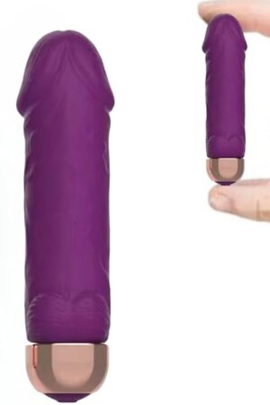 Adult Toys G Spot Dildo Vibrator for Women - Mini Vibrating Dildos with 10 Powerful Vibrations Modes, Clitoris Finger Vibrators for Travel Sex Toy for Womens Sexual Toy?Purple?