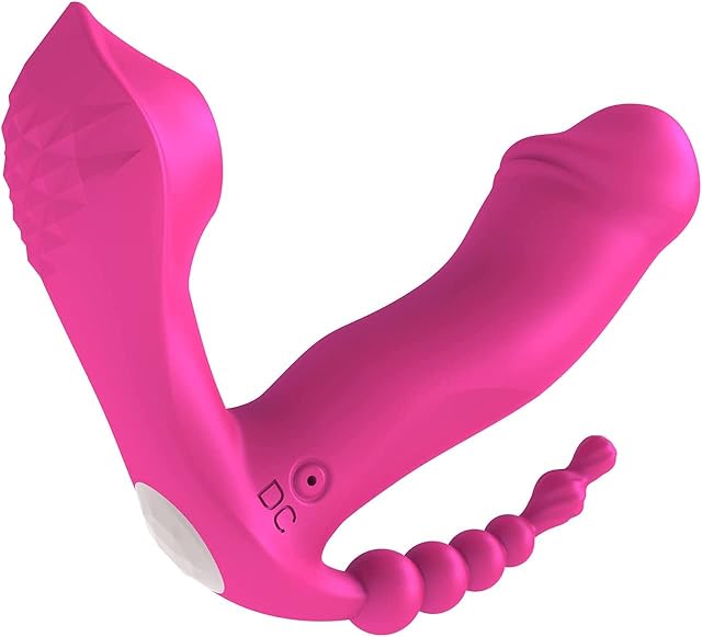 Wearable Vibrator G Spot Clitoral Anal Vibrator Rose Sex Toys with 9 Vibrating Modes Waterproof Rechargeable G Spot Vibrator for for Women or Couple Fun1