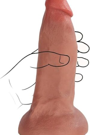 9 Inch Thick and Long Dildo, Big, Without Balls, Realistic, Silicone, with Strong Suction Cup, Dildo Compatible with Strap-on Harness, Sex Toy Lossless No46