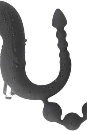 3 in 1 Vibrating Anal Beads Butt Plugs Silicone Anal Plug Anal Strong Anal Sex Toy Anal Beads Plug for Men Women and Couples Sex Toys