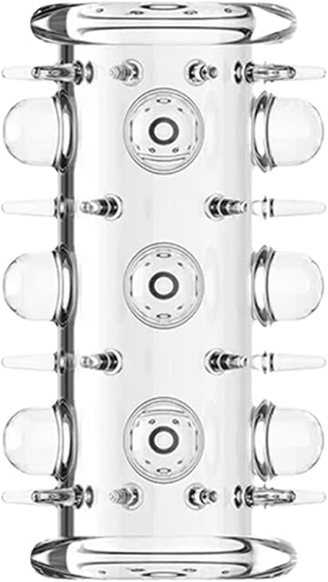 Extension Penis Sleeve Cock Rings for Men Enlarger Glans Particles Lasting Delayed Sex Toys Adult Sexual Dotted Sex Goods(C)