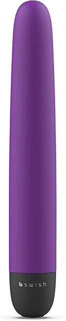 B Swish Bgood Classic G-Spot Vibrator Powerful Clitoral Nipple Stimulator, Battery Operated Vibrator with 5 Vibration Modes, Intimate Portable Wand Waterproof Adult Sex Toys for Women, Purple