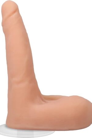 Doc Johnson Signature Series - Lucas Frost - 7 Inch ULTRASKYN Dildo with Removable Vac-U-Lock Suction Cup - F-Machine & Harness Compatible - for Adults Only, Vanilla