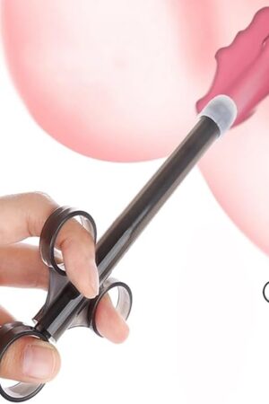 Enema Lube Injector Reusable Anal Enema Syringe Injecter Lubricant Applicator Sex Toys for Adults Lube Launcher Oil Inject with Head Cap for Men Women Gay Couples