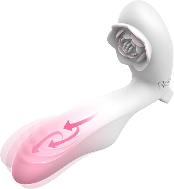Finger Vibrator Adult Sex Toys for Women, Wearable Panty Vibrator G Spot & Clitoral Stimulator with 10 Vibration Modes for Enhanced Pleasure, Mini Vibrator Butterfly Rose Sex Toy for Couples