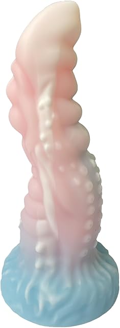 Hynhsun728 Dragon Dildo?Realistic Monster Dildo with Strong Suction Cup?Liquid Silicone Dog Knot Dildo?Soft Anal Dildo for Women Men, Beginner & Couples Anal Vaginal Sexy Play?Pink?