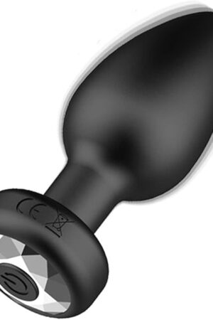 APP Anal Expansion Butt Plug Vibrating Silicone Anal Plug with Jewel Base Vibration Anal Butt Plug Sex Toys