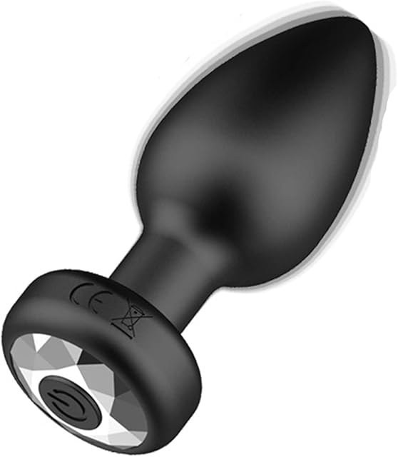 APP Anal Expansion Butt Plug Vibrating Silicone Anal Plug with Jewel Base Vibration Anal Butt Plug Sex Toys