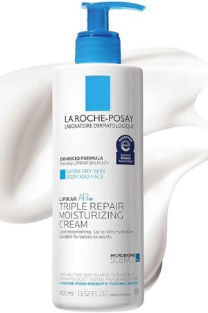 La Roche-Posay Lipikar AP+ Triple Repair Moisturizing Cream | Face & Body Lotion For Dry Skin | Shea Butter & Niacinamide Moisturizer | Gentle Face & Body Cream For Dry, Rough & Sensitive Skin