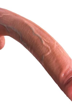 12 Inch Realistic Uncut Huge Dildo, Big Thick Dildos Real Feel Dual Density Silicone Penis with Strong Suction Cup, Long Foreskin Dildo Adult Sex Toy for Women and Men