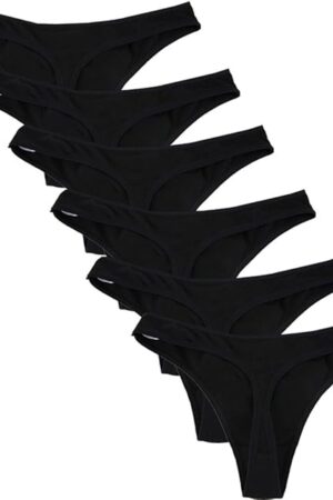 Women Cotton Thongs Fashion Intimates Briefs Tangas Ladies Panties Multi Packs&