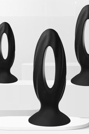 3Pcs Advanced Players Anal Butt Plug Silicone Dildo Insert Toys Thread Anal Butt Plug Electro Power Box Massager Toys Waterproof Adult Anal Sex Toy Gay or Couples