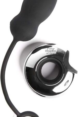 Fifty Shades of Grey Relentless Vibrations Remote Control Love Egg in Black - Rechargeable - 46g