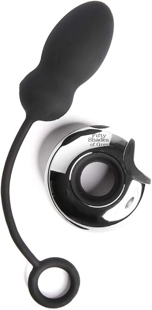 Fifty Shades of Grey Relentless Vibrations Remote Control Love Egg in Black - Rechargeable - 46g