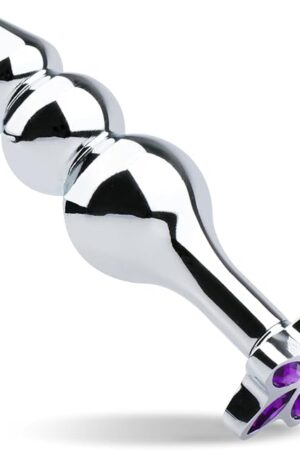 Anal Bead Butt Plug Adult 3 Beaded Training Beginners Sex Toys (Pentagram)