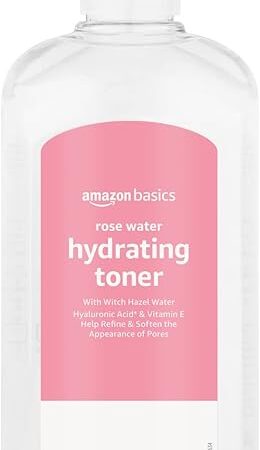 Amazon Basics Rose Water Hydrating Toner, 16 Fluid Ounces, 1-Pack