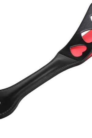 Hearts Spanking Paddle for Adults, 128inch Faux Leather Slapper Paddle for Sex Play