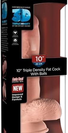 King Cock Plus 10" Triple Density Fat Cock with Balls