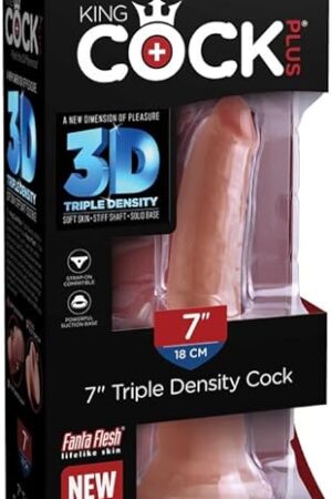 King Cock Plus 7" Triple Density Cock - Tan
