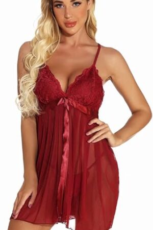 Women Lingerie Large Size Pajamas Sexy lace Pleated Skirt mesh Dress Suspender Skirt