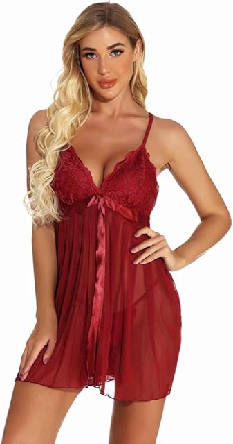 Women Lingerie Large Size Pajamas Sexy lace Pleated Skirt mesh Dress Suspender Skirt