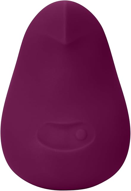 Dame Products Pom Personal Massager for Women - Flexible Stress Reliever - 5 Speeds - Rechargeable - 100% Waterproof and Body-Safe - Plum Color