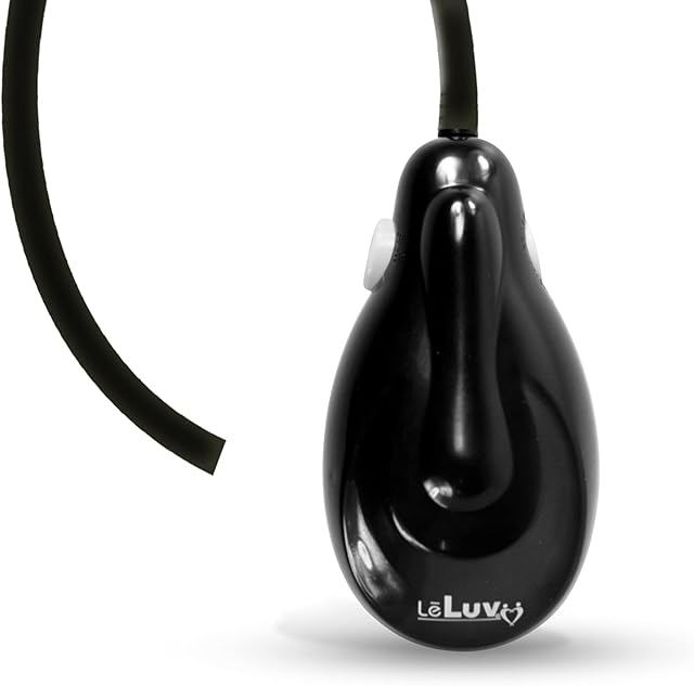 LeLuv Epump Handheld Electric eGrip Vacuum Pump Handle - Black with Silicone 18" Hose