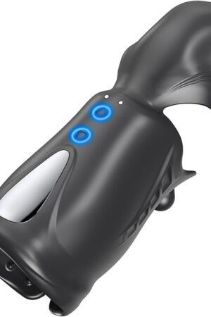 Automatic Male Masturbator Toys Dual Motor Vibration Penis Exerciser with 10 Vibration Modes for Testis Penis Glans Stimulation Rechargeable Adult Sex Toys for Male Longer Harder Stronger Erection