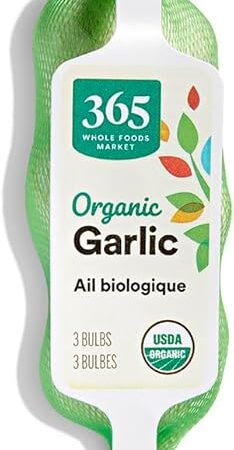 365 by Whole Foods Market, Organic Garlic Ali (3 Bulbs), 3 ct (us)