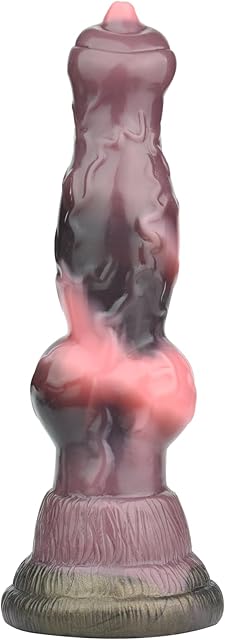Dog Knot Dildo Beginner Sex Toys Pink Black Dildo Lifelike Animal Wolf Dildo with Hands-Free Strong Suction Cups Silicone Mini Dildo Adult Anal Plug Suitable for Female Friends Couples