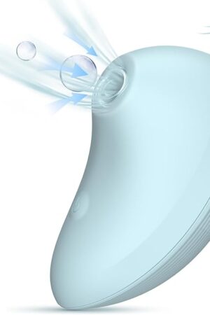 Adult Toys Sex Toys Dildo Vibrator with 9 Sucking & Vibrating Modes for Women Clitoral Nipple, Sucker Sex Stimulator G Spot Mini Vibrators for Women Couples Bule