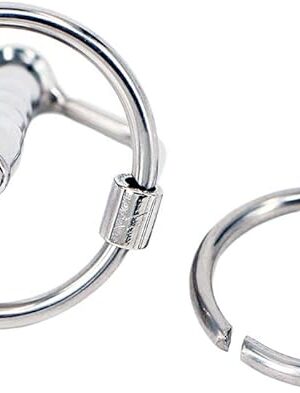 16 Inch Mini Urethral Sounding Penis Stretcher Smooth Penis Plug, Cum-Through Hole