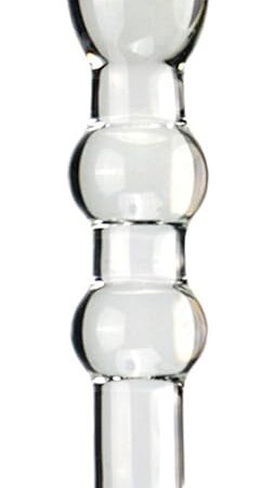 Glass Anal Beads,Clear Glass Anal Plug G-spot Massager Crystal Butt Plug Anal Expander Training Masturbation Anal Expander Training Sex Toys Anal Masturbation Plug for Men Women