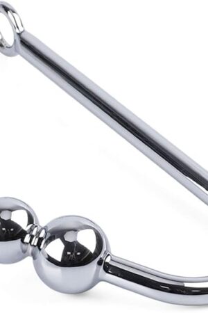 Anal Hook, Metal Fetish Bondage Hook with 3 Balls Steel Anal Rope Hook Bondage Sex Games Unisex Fetish Sex Toy for Couple Lovers