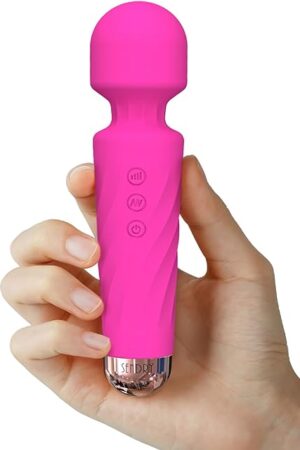 Wand Vibrator for Women, Female Sex Toys, Wand Massager, Adult Toys, Rechargeable Personal Massager, Dildo, 160 Vibration Modes for Pleasure (Rose)