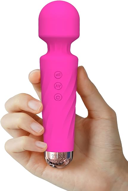 Wand Vibrator for Women, Female Sex Toys, Wand Massager, Adult Toys, Rechargeable Personal Massager, Dildo, 160 Vibration Modes for Pleasure (Rose)