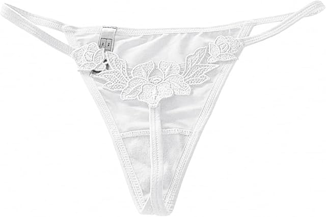French Luxury Floral Embroidered Sexy Panties Low Waist String Temptation Women's Underwear Seamless Briefs
