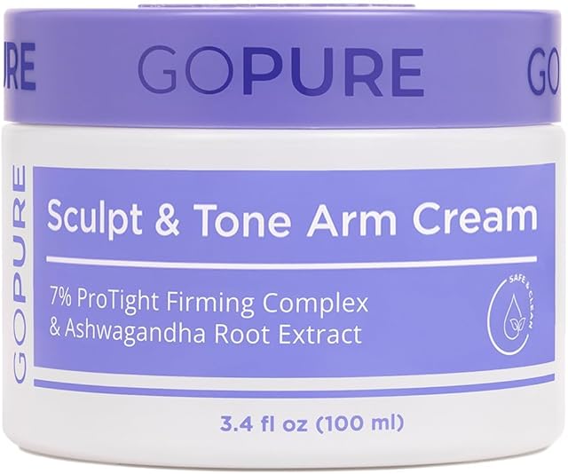 goPure Sculpt & Tone Arm Cream ? Firming And Tightening Cream For The Arms, Smooths The Look Of Wrinkles, Deeply Hydrates, Firms The Look Of Crepey Texture On The Arms