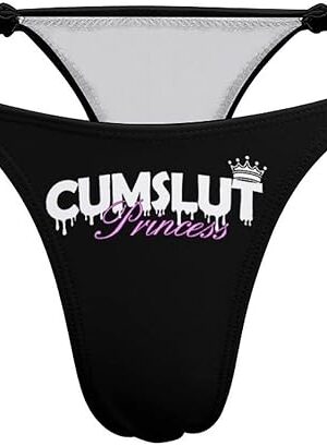 G-String Thongs for Women Yes Daddy, I'll Be A Good Girl, Sexy T-back Panties Low Rise Underwear