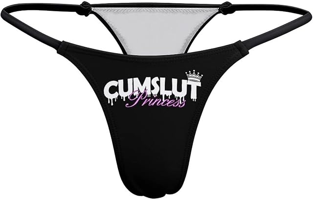 G-String Thongs for Women Yes Daddy, I'll Be A Good Girl, Sexy T-back Panties Low Rise Underwear