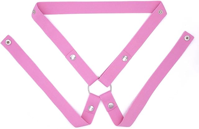 Anti-Off Chastity Device Auxiliary Belt Pink Four Way Elastic Band Widened Strap Chastity Cage Accessory Elastic Band Men Sex Toy Sexy Underwear