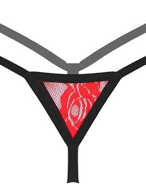 Women's Sexy Lace Floral Thong Extreme Mini Perspective Hot T-pants Y-back G-string Underwear