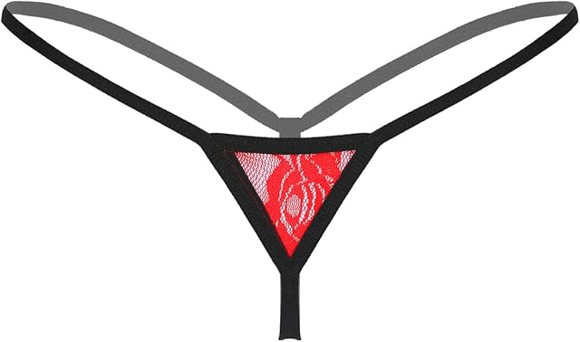 Women's Sexy Lace Floral Thong Extreme Mini Perspective Hot T-pants Y-back G-string Underwear