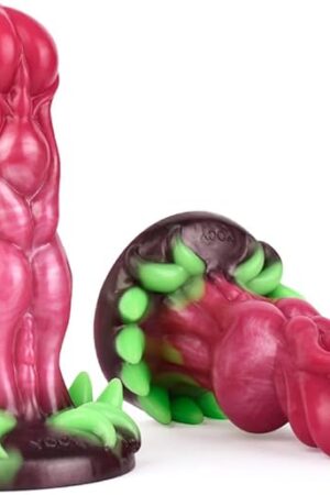 Glowing Suction Base Dragon Silicone Dildo Monster Dildo Anal Plug Fantasy Alien Silicone Made