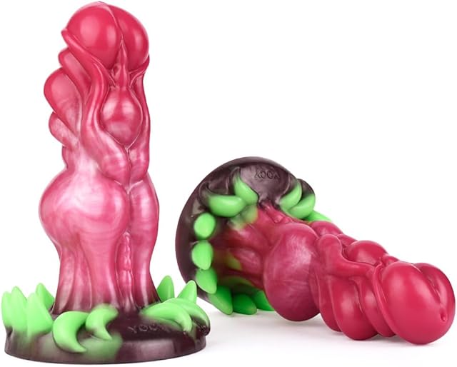 Glowing Suction Base Dragon Silicone Dildo Monster Dildo Anal Plug Fantasy Alien Silicone Made