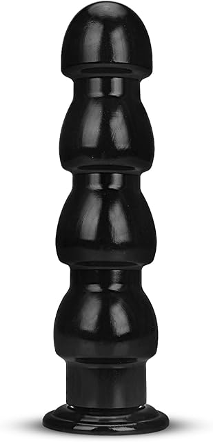 Butt Plug Anal Plug Training Toy, Silicone Dildo SM Anal Butt Plug Anal Sex Toys with Suction Cup Base for Man,Women|(Black)