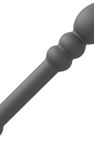 Double-Ended Dildo Massage Wand Silicone Adult Toy, Anal Beads Butt Plug Set with Ergonomic Grip, Waterproof for Couples Men Women (Silicone)